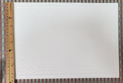 Dollhouse Ceiling Paper Embossed Textured Foam Board 1:12 Scale Miniature World Model 34949 - Miniature Crush