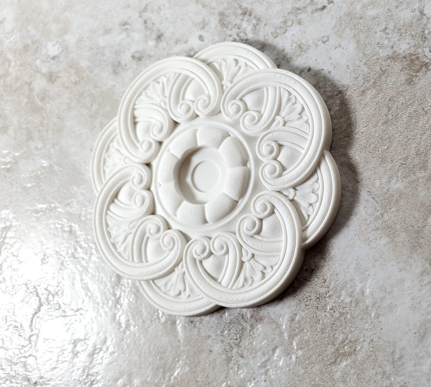 Dollhouse Ceiling Rose Medallion for Battery Lights 1:12 Scale Miniature MC178 - Miniature Crush