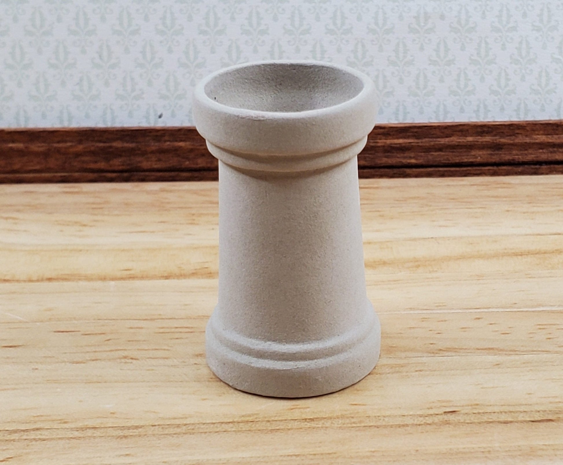 Dollhouse Chimney Pot Small Smoke Stack Round Ceramic 1:12 Scale Miniature - Miniature Crush
