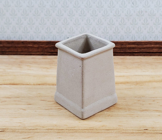 Dollhouse Chimney Pot Small Smoke Stack Square Ceramic 1:12 Scale Miniature - Miniature Crush