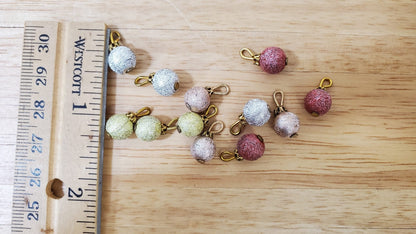 Dollhouse Christmas Ornaments Set of 12 Multi Colored Bulbs 1:12 Scale - Miniature Crush