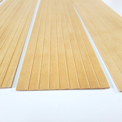 Dollhouse Clapboard Siding Panels 3/8" Wood Paneling x4 Sheets - Miniature Crush