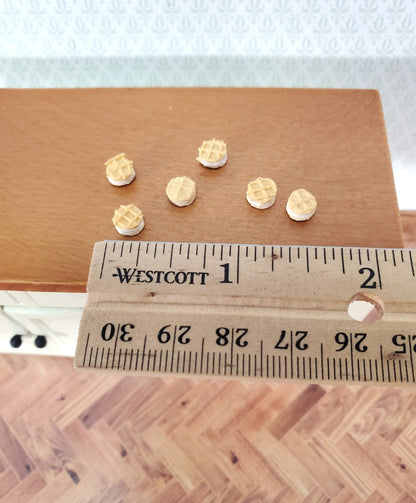 Dollhouse Cookies Waffle Sandwich Style Dessert 1:12 Scale Miniature Food 6 Pieces - Miniature Crush
