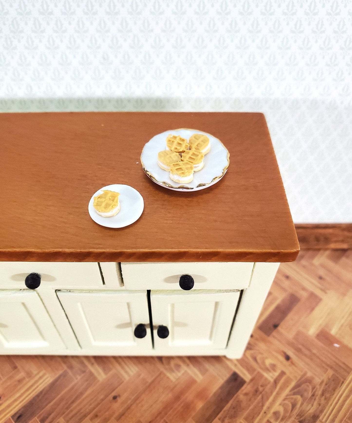 Dollhouse Cookies Waffle Sandwich Style Dessert 1:12 Scale Miniature Food 6 Pieces - Miniature Crush