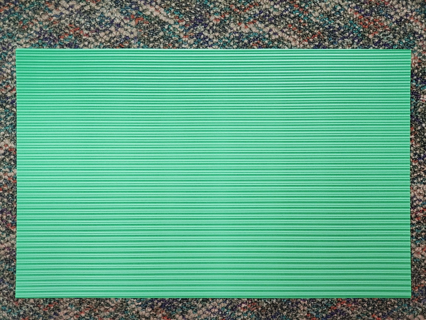 Dollhouse Corrugated Roof Panel Green Plastic 1:12 Scale Roofing Miniature - Miniature Crush