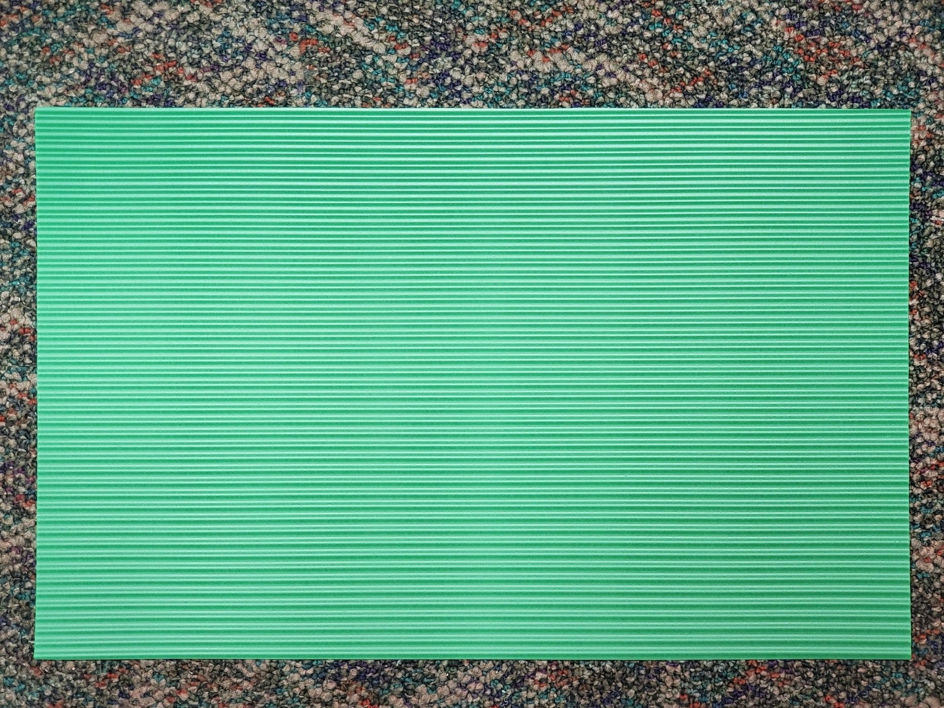 Dollhouse Corrugated Roof Panel Green Plastic 1:12 Scale Roofing Miniature - Miniature Crush