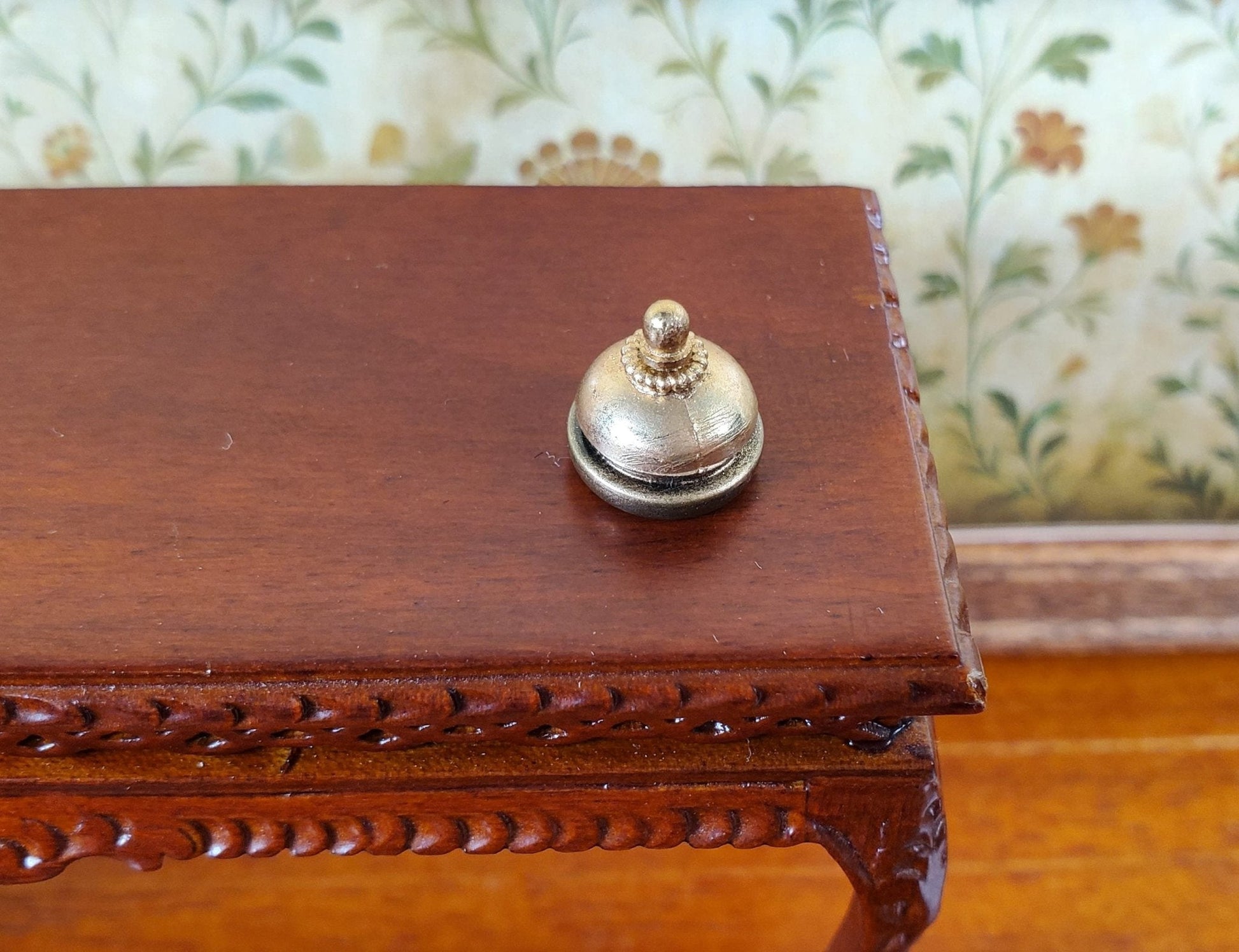 Dollhouse Counter or Desk Bell Handmade Kim's Minis 1:12 Scale Miniature Accessory - Miniature Crush