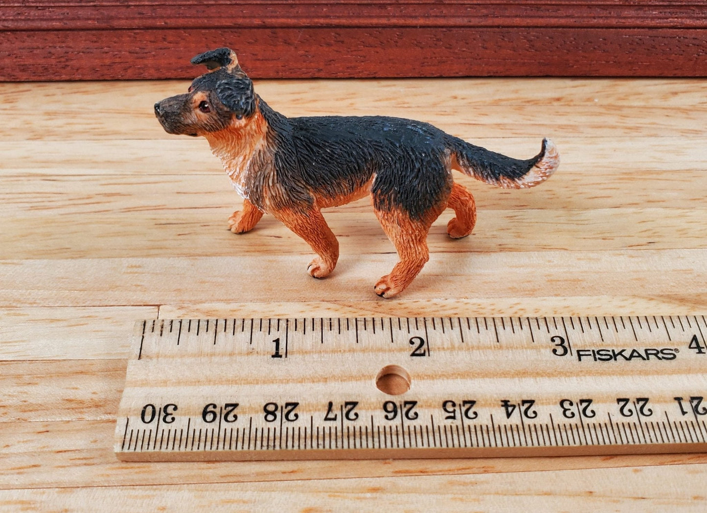 Dollhouse Dog Shepherd Mixed Breed Pet Standing 1:12 Scale Miniature Animal - Miniature Crush
