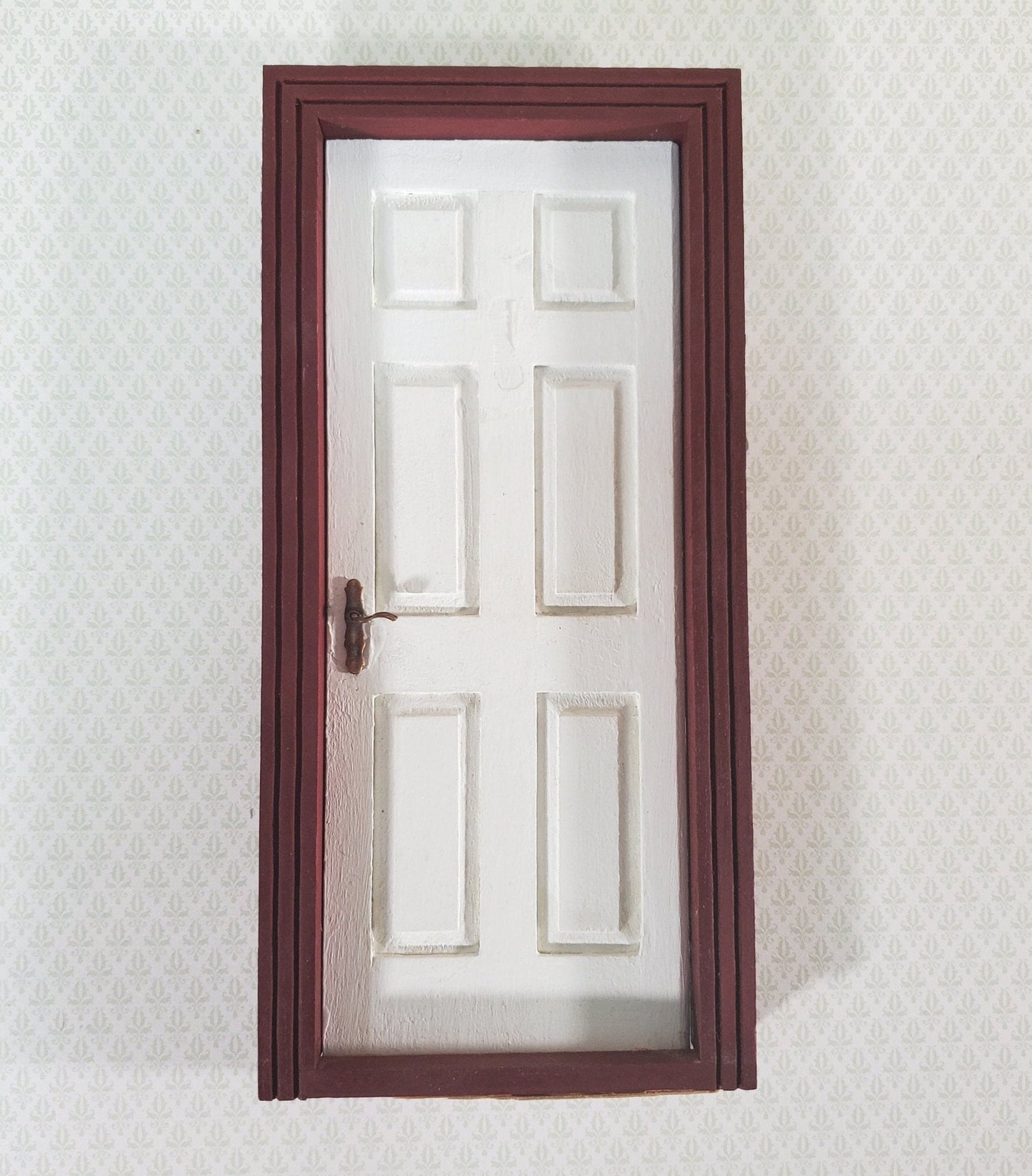 Dollhouse Door Handles Bronze x2 French Lever Style 1:12 Scale Miniatures CLA05580 - Miniature Crush