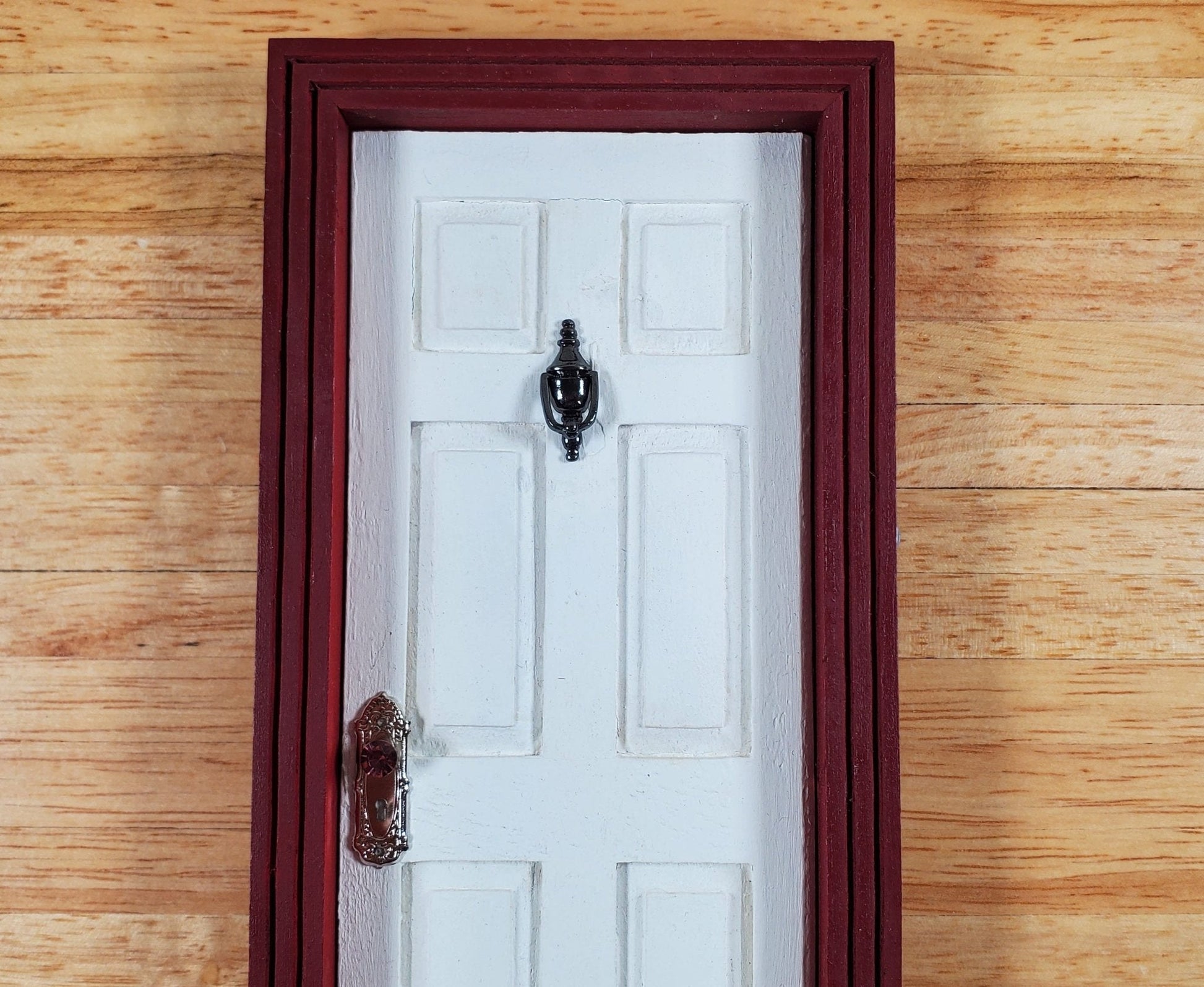 Dollhouse Door Knocker Movable Knocker Dark Pewter Finish 1:12 Scale Miniature - Miniature Crush