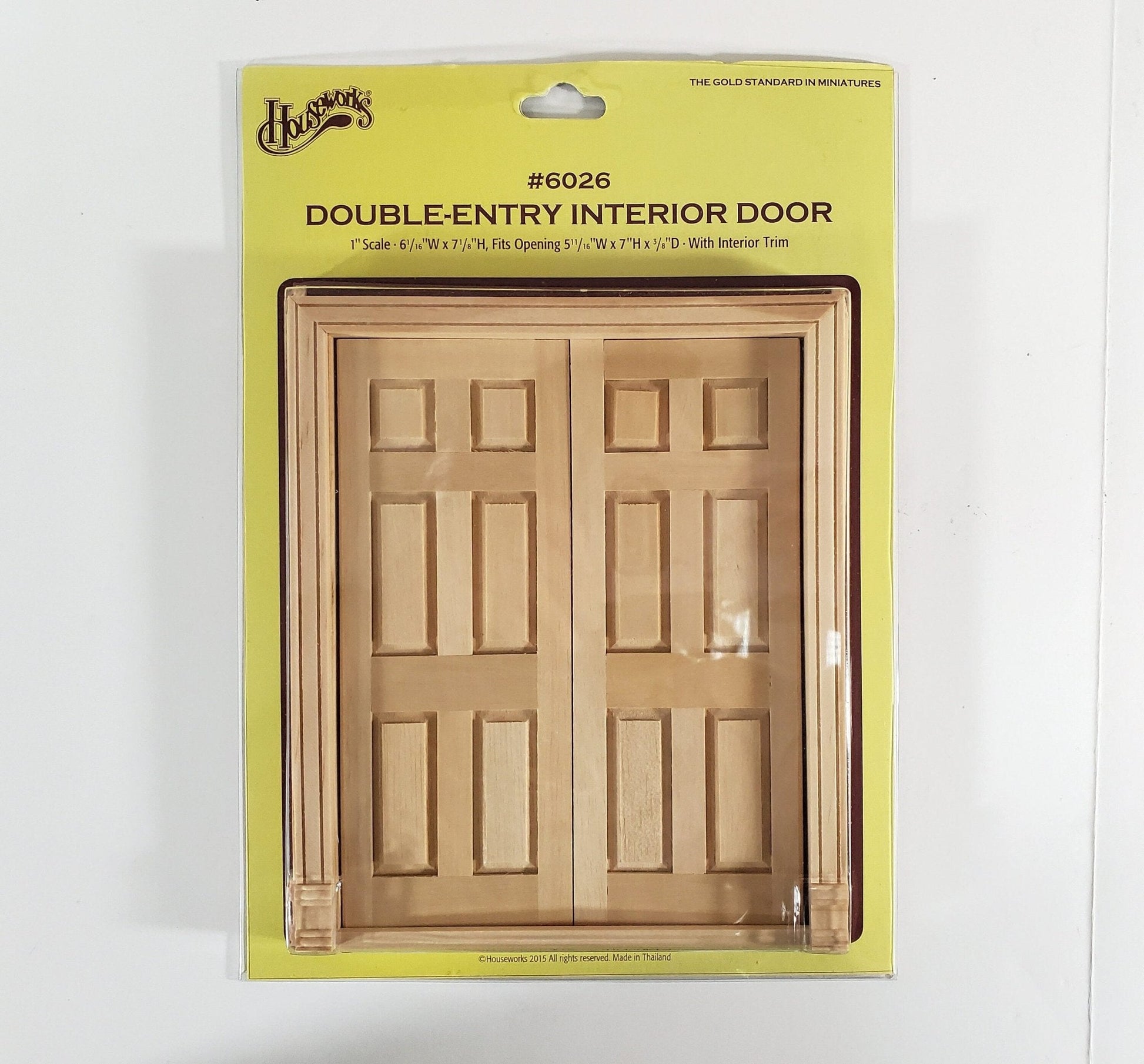 Dollhouse Double French Doors 1:12 Scale Miniature Houseworks #6026 Interior Exterior - Miniature Crush