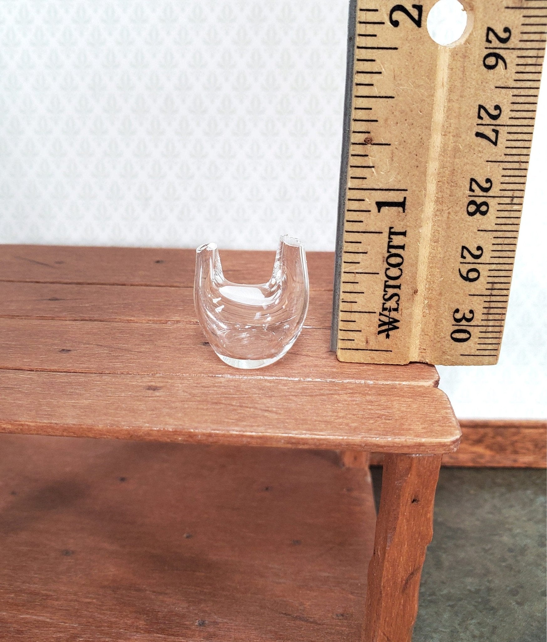 Dollhouse Double Necked Lab Jar Real Glass Mad Scientist Flask 1:12 Scale Miniature - Miniature Crush