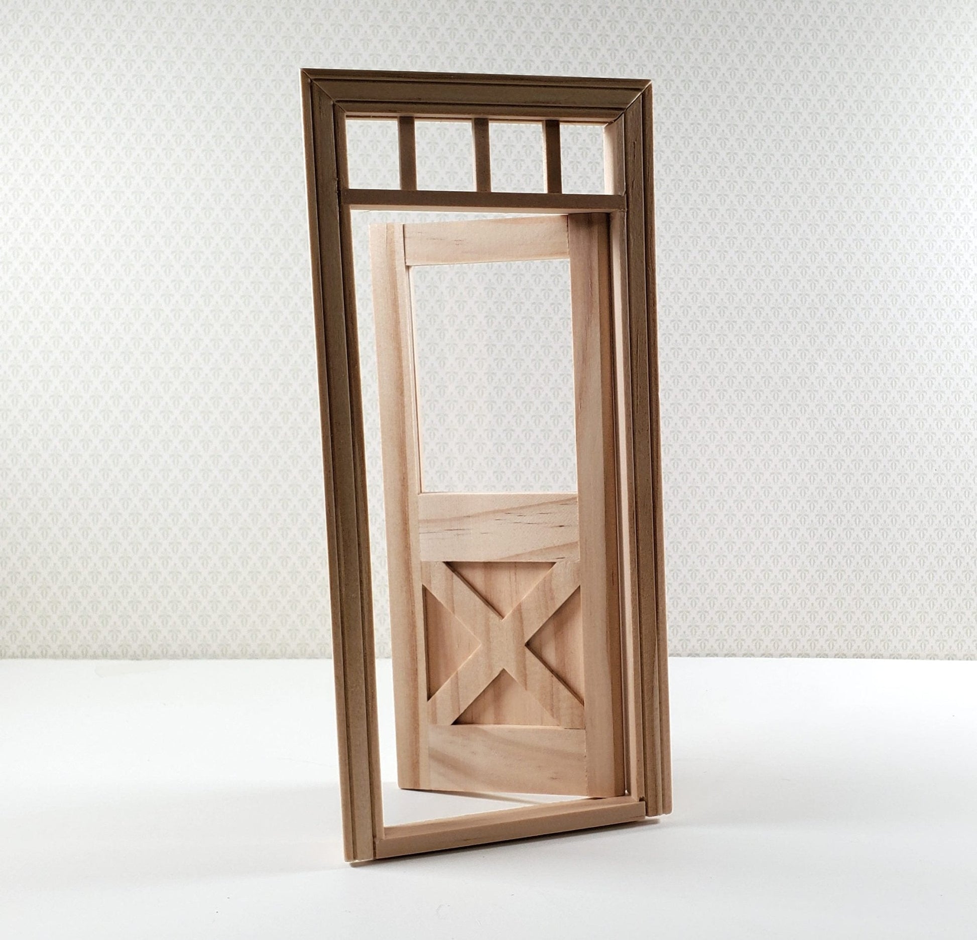 Dollhouse Exterior Door Crossbuck with Transome 1:12 Scale Houseworks #6012 - Miniature Crush