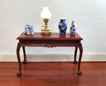 Dollhouse Flower Vase Blue & White Decorative Ceramic 1:12 Scale Miniature - Miniature Crush