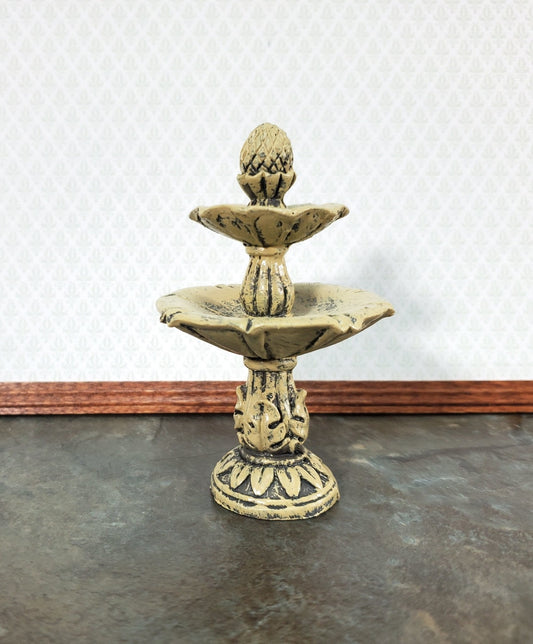 Dollhouse Garden Fountain Bird Bath Fairy Garden 1:12 Scale Miniature Decor - Miniature Crush