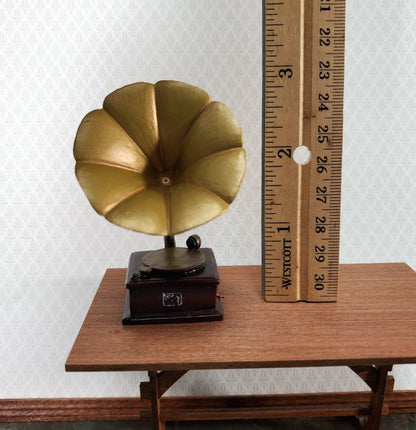 Dollhouse Gramophone Phonograph Victrola Record Player 1:12 Scale Miniature - Miniature Crush