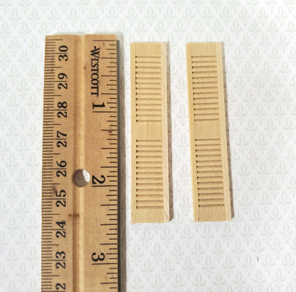 Dollhouse Half Scale 1:24 Shutters Louvered 1 Pair Wood 2 1/2" x 1/2" HWH5025 Houseworks - Miniature Crush