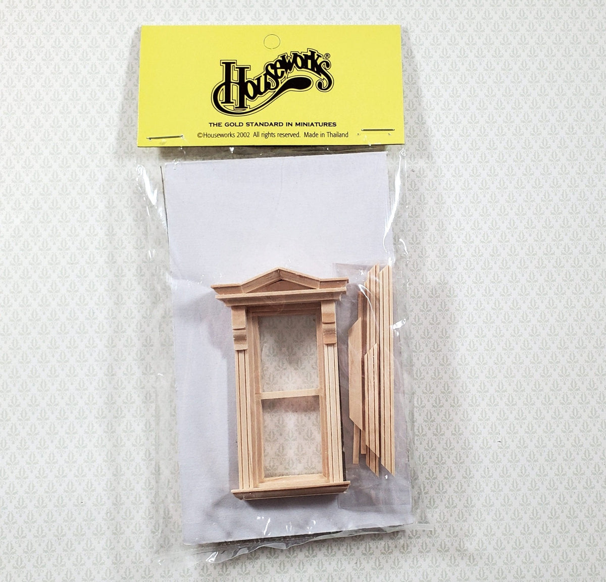 Finestra Per Casa Delle Bambole In Legno Scala 1:24 - Modello Finestra Per Casa Delle Bambole In Legno Scala 1:24 - Modello