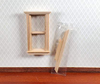 Dollhouse HALF SCALE 1:24 Window with Interior Trim Wood H5051 Houseworks - Miniature Crush