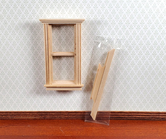Dollhouse HALF SCALE 1:24 Window with Interior Trim Wood H5051 Houseworks - Miniature Crush