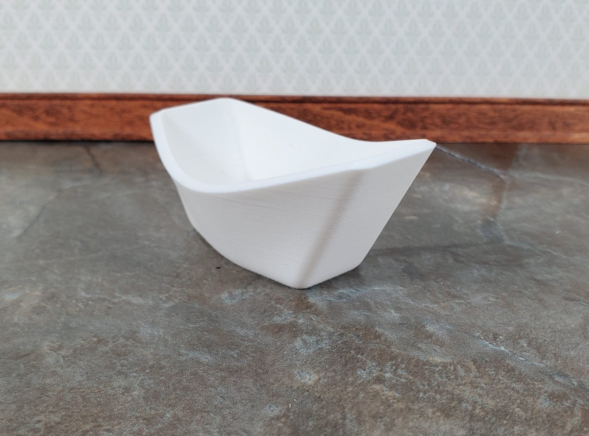 Dollhouse HALF SCALE Bathtub Soaking Tub Modern Style Farmhouse 1:24 Miniature - Miniature Crush