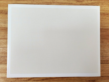 Dollhouse HALF SCALE Floor Tiles Embossed Cream & Beige 1:24 Scale Paper Card - Miniature Crush