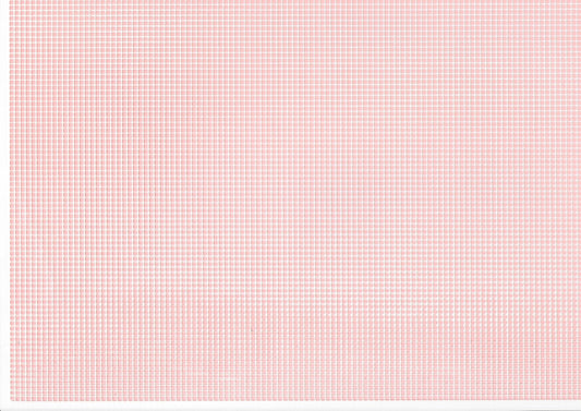 Dollhouse HALF SCALE Floor Tiles Embossed Pink & White 1:24 Scale Plastic Sheet - Miniature Crush
