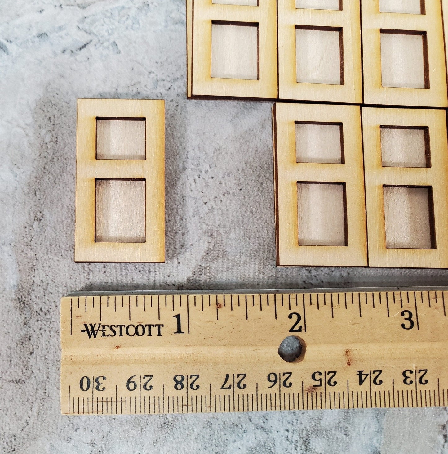 Dollhouse HALF SCALE Wall Panels 2 Layer Tudor Style Set of 12 1:24 Scale 1 1/2" Tall - Miniature Crush