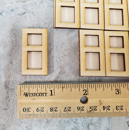 Dollhouse HALF SCALE Wall Panels 2 Layer Tudor Style Set of 12 1:24 Scale 1 1/2" Tall - Miniature Crush