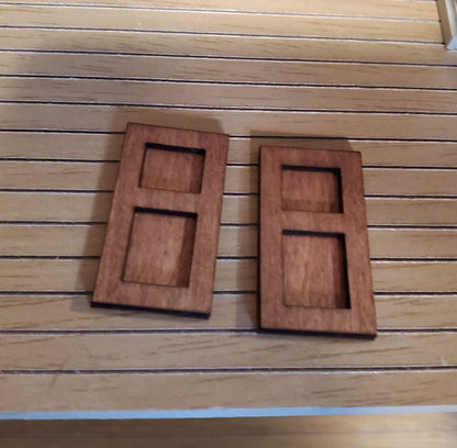 Dollhouse HALF SCALE Wall Panels 2 Layer Tudor Style Set of 12 1:24 Scale 1 1/2" Tall - Miniature Crush