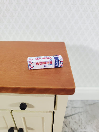Dollhouse HALF SCALE Wonder Bread Loaf Tiny 1:24 Miniature Food 3/4" Long - Miniature Crush