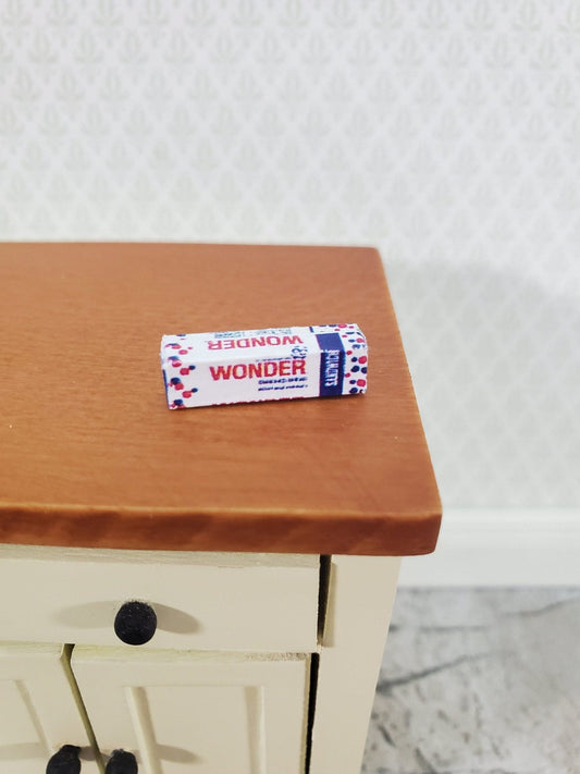 Dollhouse HALF SCALE Wonder Bread Loaf Tiny 1:24 Miniature Food 3/4" Long - Miniature Crush