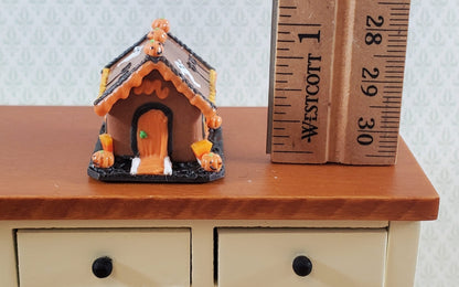 Dollhouse Halloween Gingerbread House 1:12 Scale Miniature Ghosts Pumpkins - Miniature Crush
