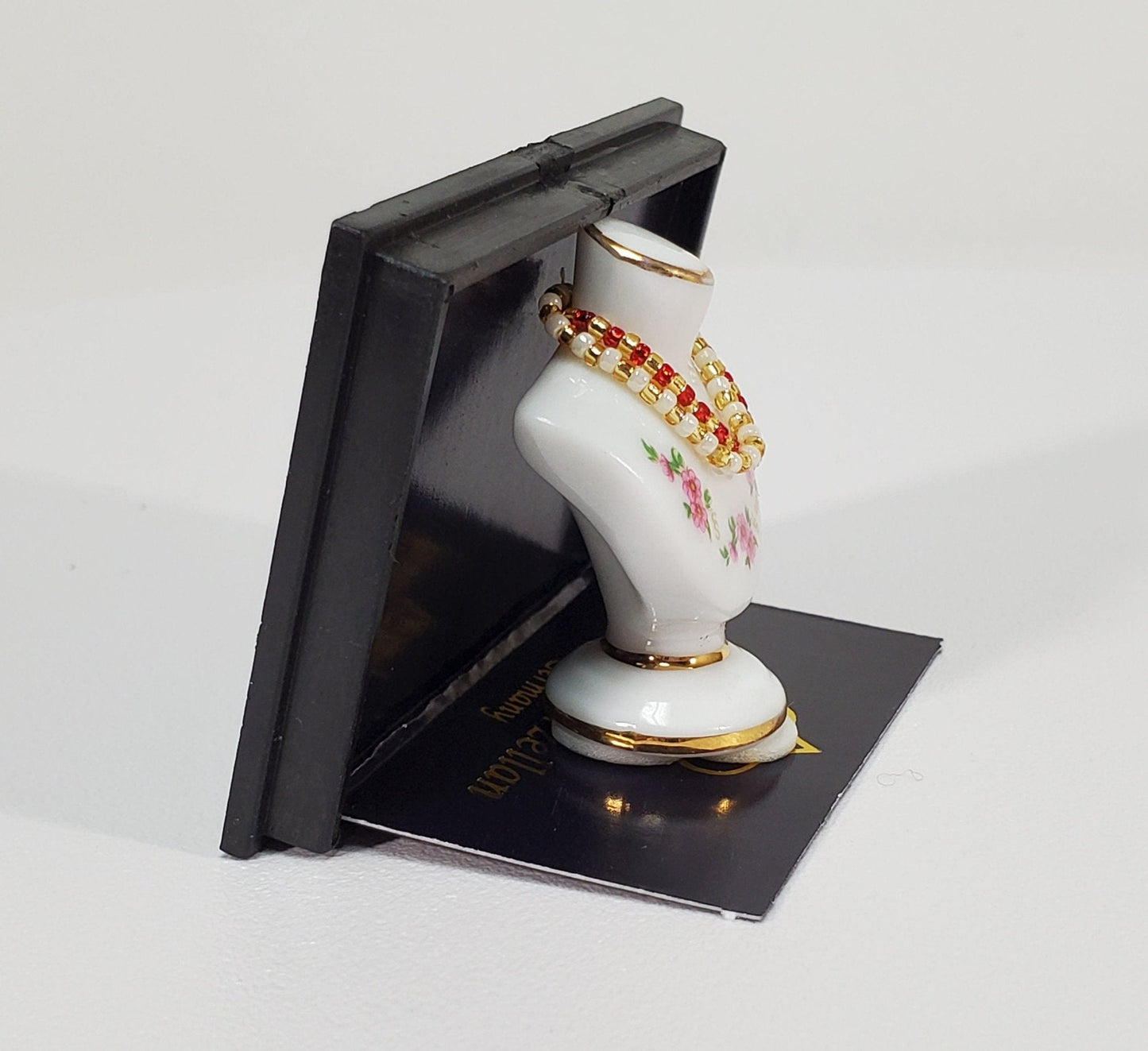 Dollhouse Jewelry Bust with Necklaces by Reutter Porcelain 1:12 Scale Miniature Accessories - Miniature Crush