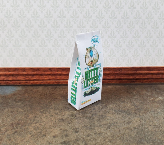 Dollhouse Kitty Cat Litter Bag 1:12 Scale Modern Miniature - Miniature Crush