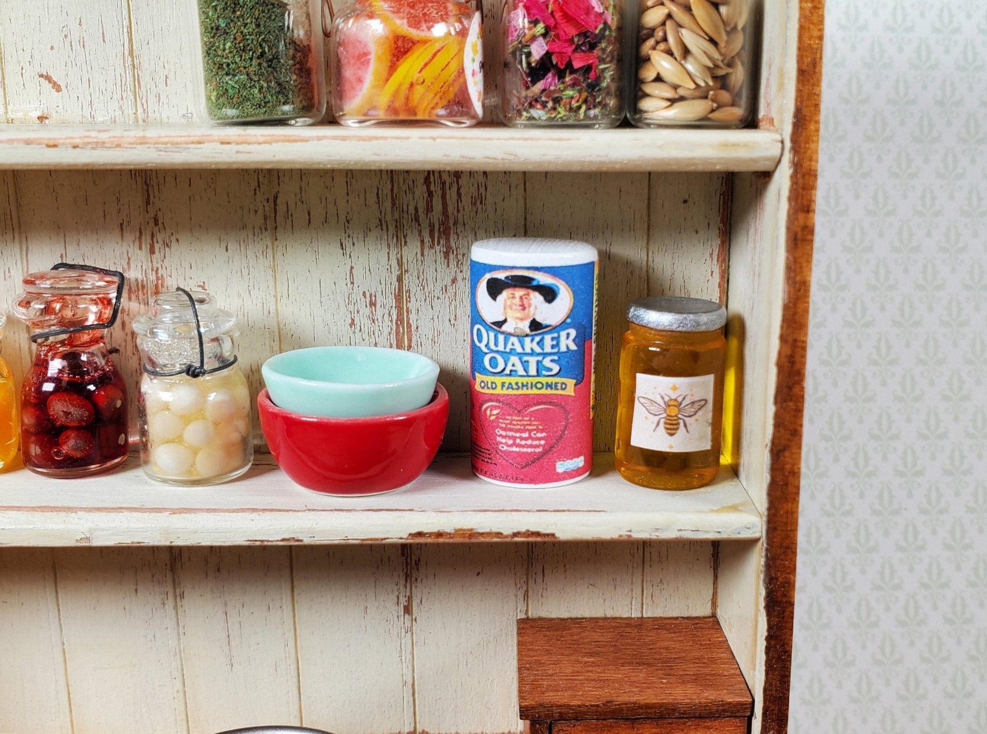 Dollhouse Large Jar of Honey 1:12 Scale Miniature Food Groceries Kitchen - Miniature Crush