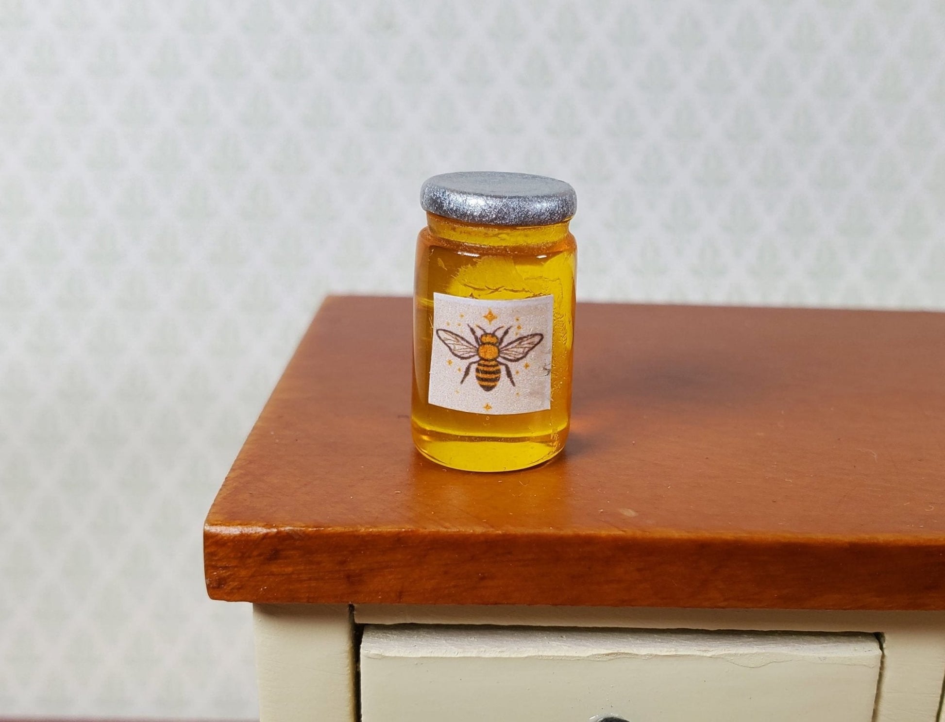 Dollhouse Large Jar of Honey 1:12 Scale Miniature Food Groceries Kitchen - Miniature Crush