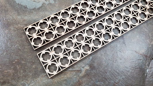 Dollhouse Lattice Decoration for Porches Interior Exterior Architectural Detail - Miniature Crush