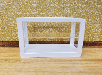 Dollhouse Low Display Case for Bakery Store or Shop 1:12 Scale Furniture White - Miniature Crush