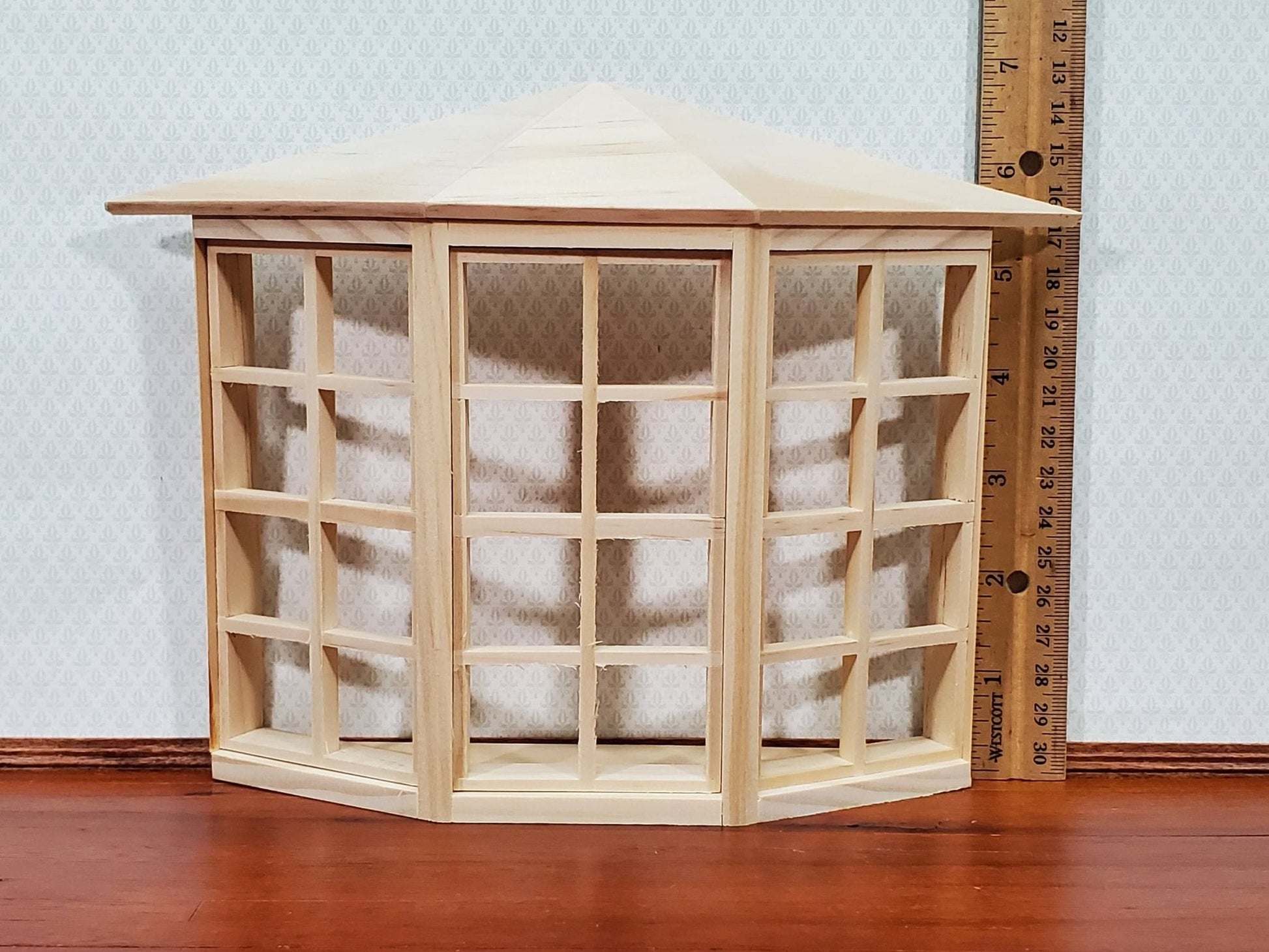 Dollhouse Miniature 3 Bay Window Large 24 Light 1:12 Scale Houseworks 5008 - Miniature Crush
