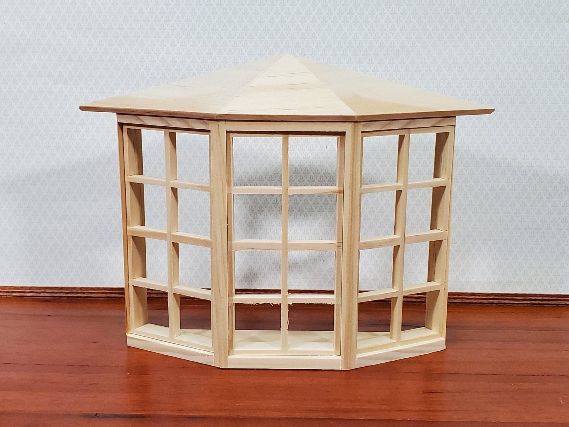 Dollhouse Miniature 3 Bay Window Large 24 Light 1:12 Scale Houseworks 5008 - Miniature Crush