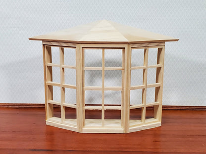 Dollhouse Miniature 3 Bay Window Large 24 Light 1:12 Scale Houseworks 5008 - Miniature Crush
