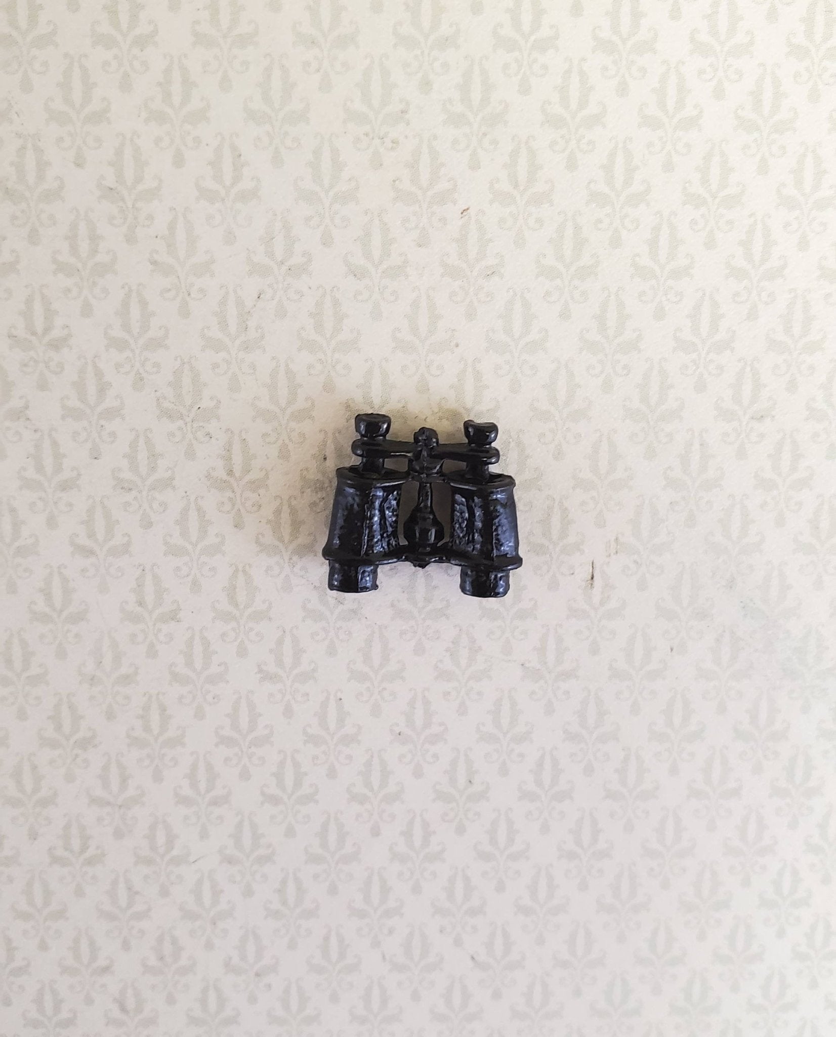 Dollhouse Miniature Binoculars Black Metal 1:12 Scale - Miniature Crush