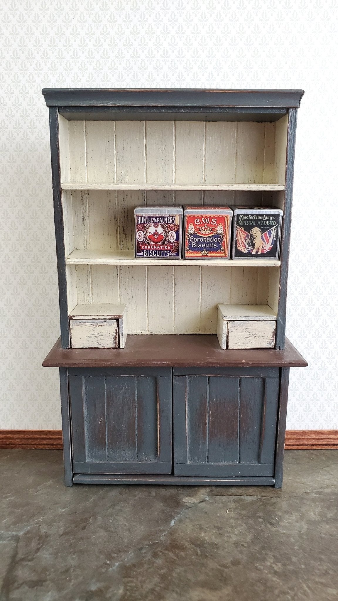 Dollhouse Miniature Biscuit Cookie Tins Old Fashion Grocery Store 1:12 Scale Food - Miniature Crush