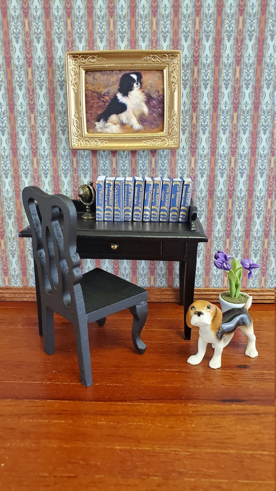 Dollhouse Miniature Book Set x10 Oscar Wilde 1:12 Scale (blank inside) - Miniature Crush