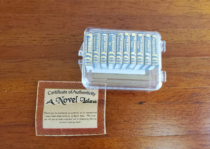 Dollhouse Miniature Book Set x10 Oscar Wilde 1:12 Scale (blank inside) - Miniature Crush