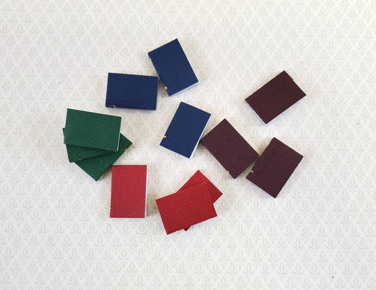 Dollhouse Miniature Books 12 Piece Book Set 7/8" tall 1:12 Scale - Miniature Crush