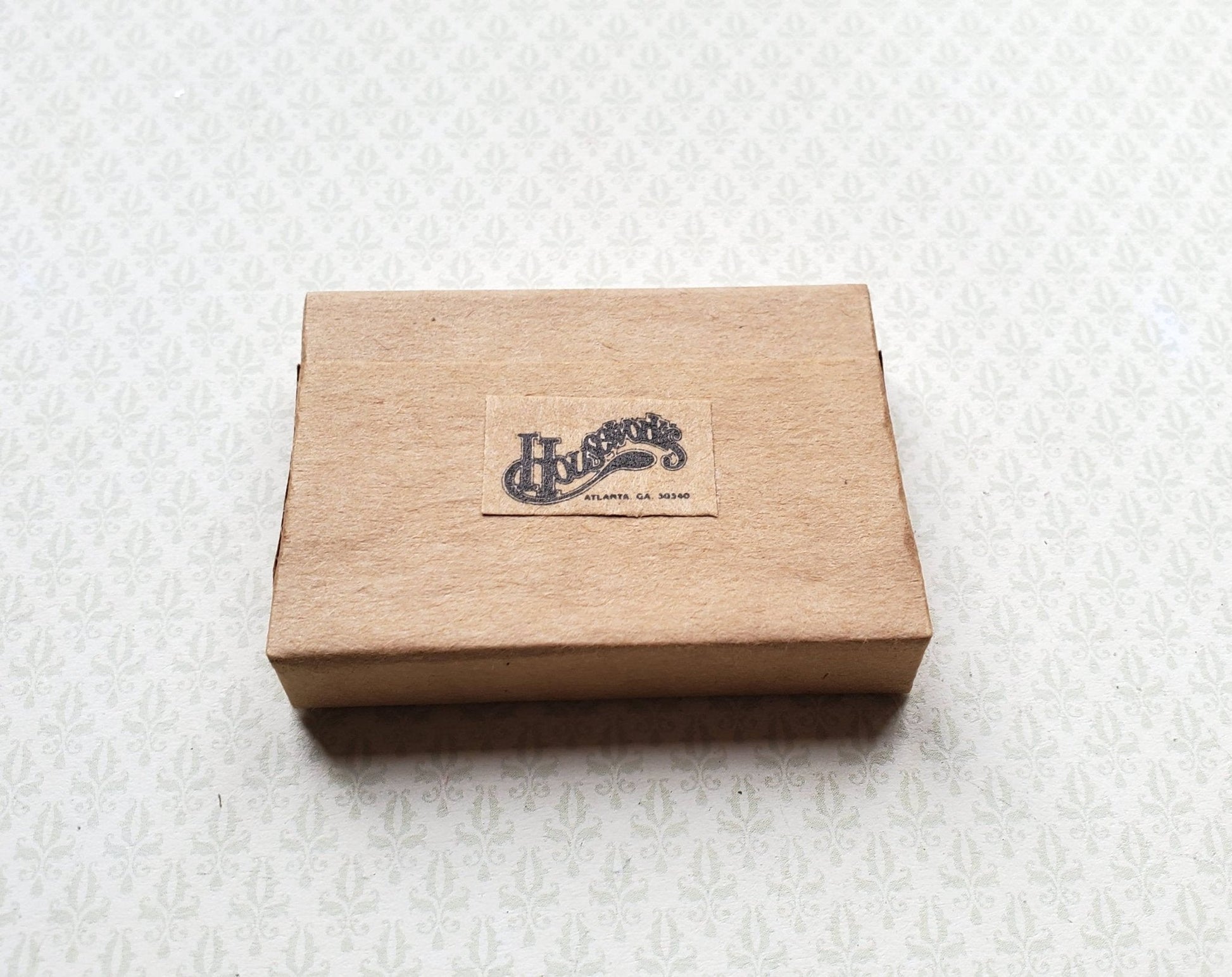 Dollhouse Miniature Box Kit (faux) Paper Wrapped Box "The Victorian" 1:12 Scale Wood - Miniature Crush