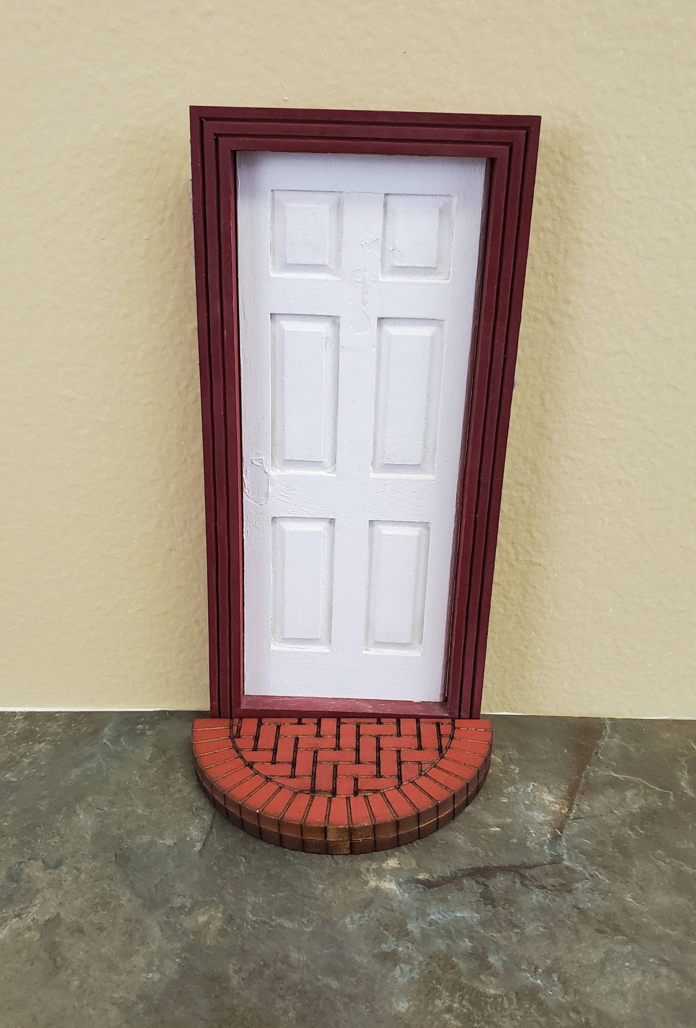 Dollhouse Miniature Brick Step Half Round Exterior for Entryway Door 1:12 Scale 3.75" - Miniature Crush