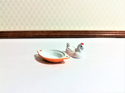 Dollhouse Miniature Chicken Brick Baking Dish 1:12 Scale Kitchen Accessory - Miniature Crush